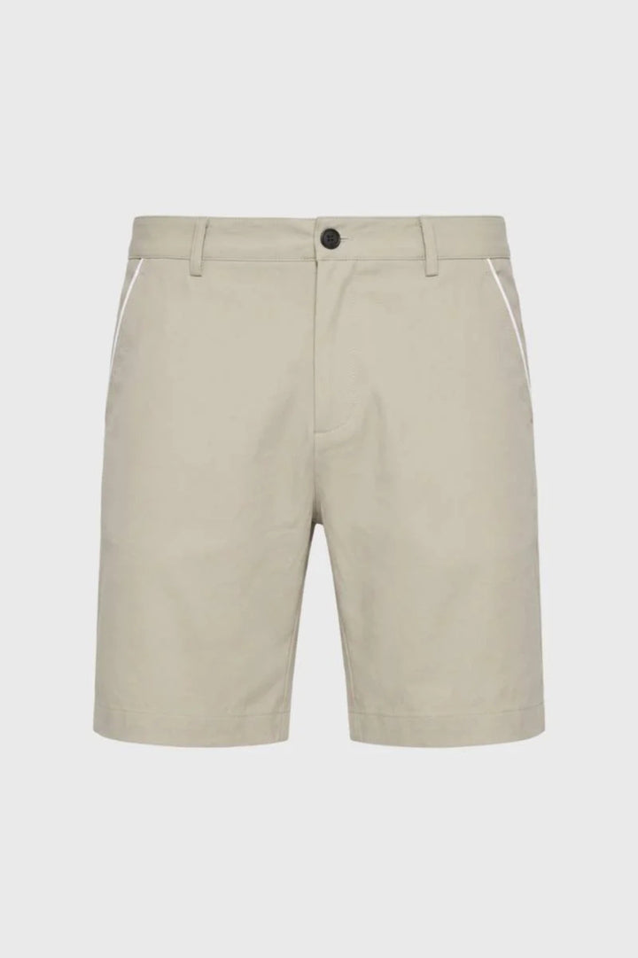 Bermudashorts för herrar - Elegant sport med kontrastfärgad piping | Sommar