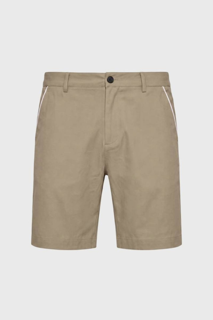 Bermudashorts för herrar - Elegant sport med kontrastfärgad piping | Sommar