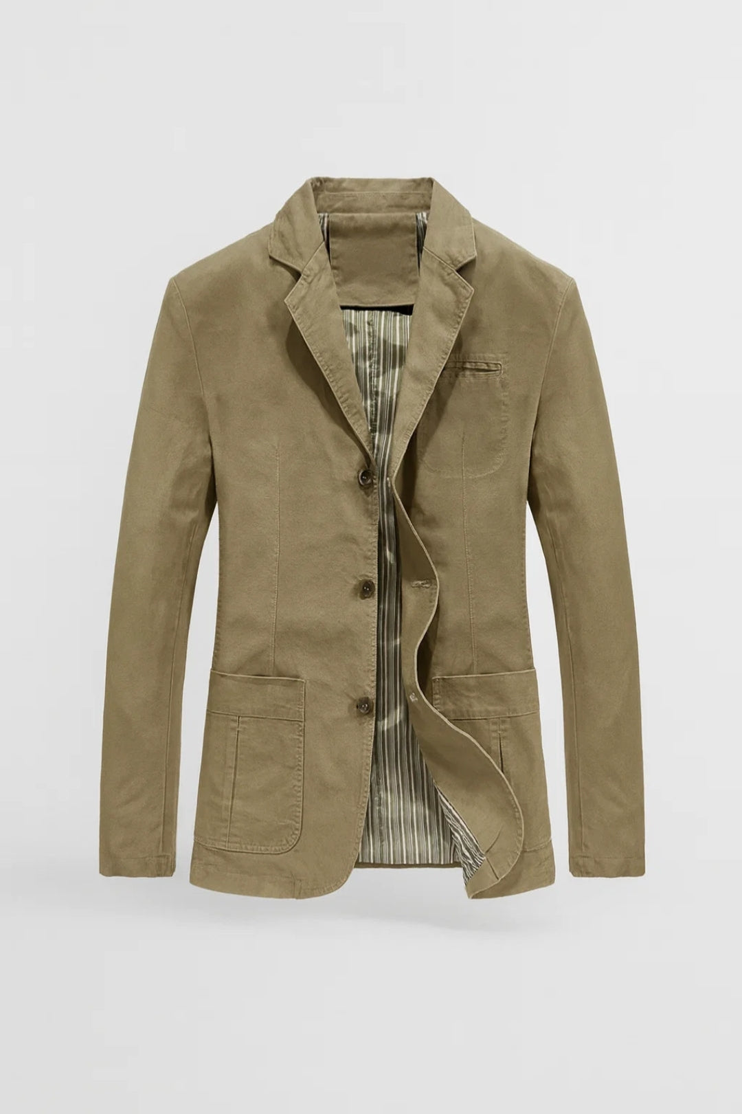 Blazer Herr - Avslappnad Passform Med Fickor | Casual