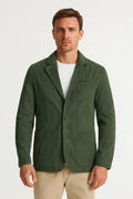 Blazer Herr - Avslappnad Passform Med Fickor | Casual