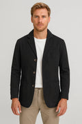 Blazer Herr - Avslappnad Passform Med Fickor | Casual