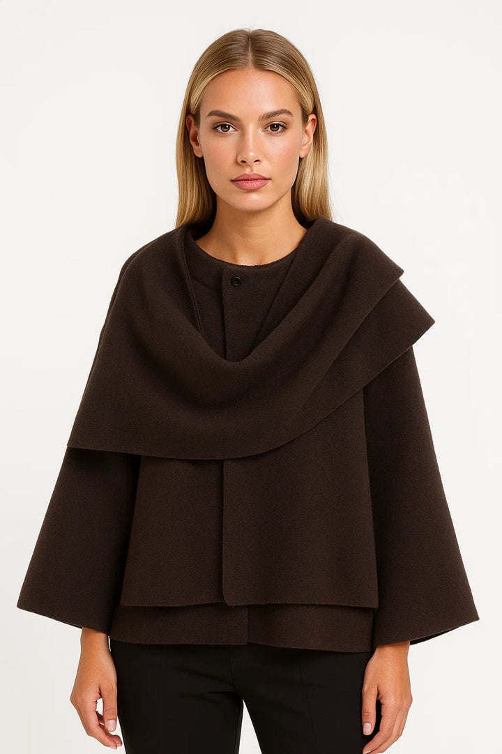 Cape coat Ladies | Lapel style | Elegant | Vinter | Bekväm passform | Idealisk för kalla dagar