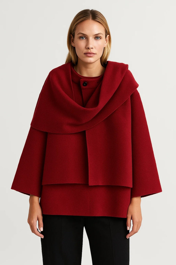Cape coat Ladies | Lapel style | Elegant | Vinter | Bekväm passform | Idealisk för kalla dagar