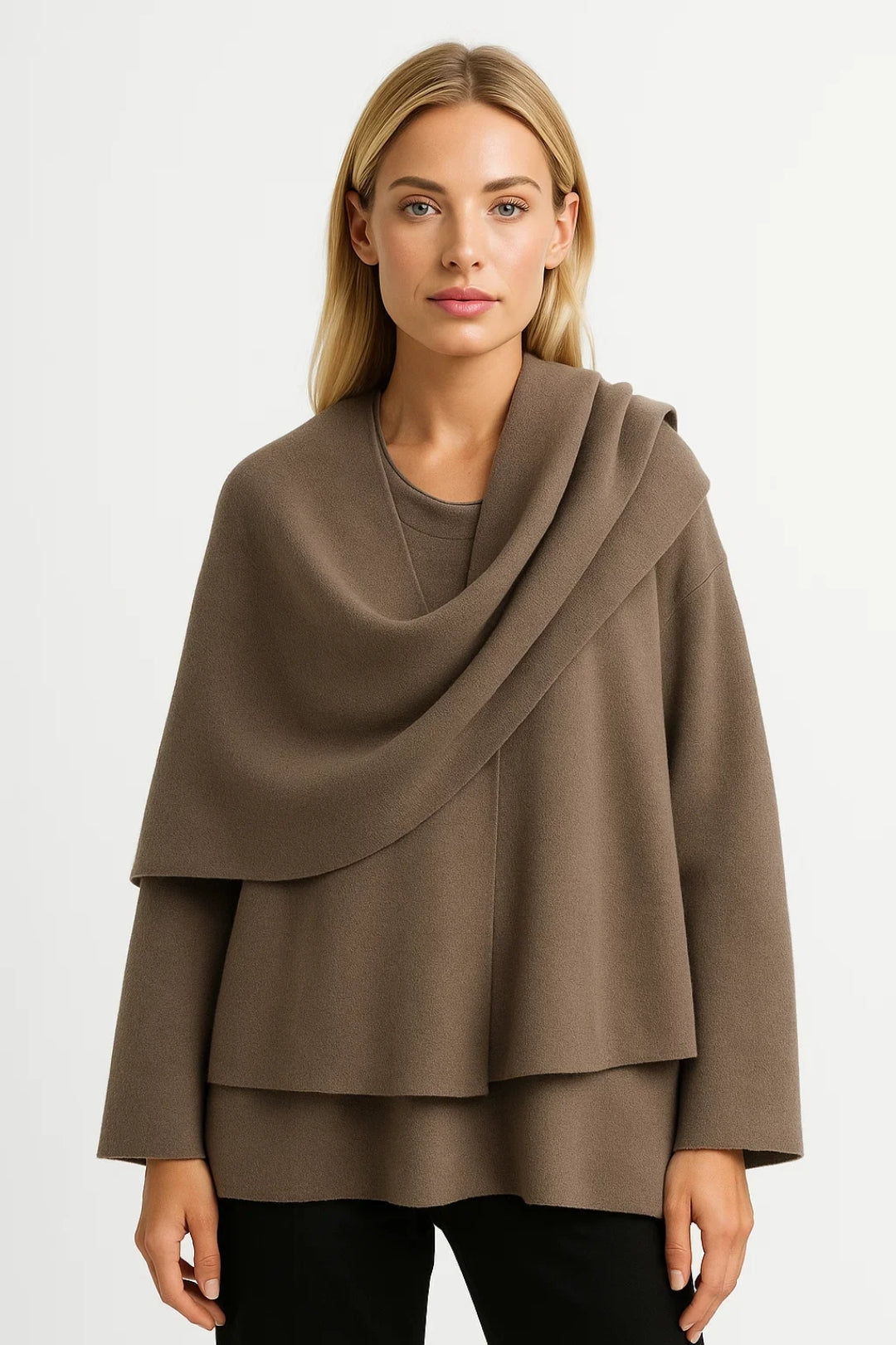 Cape coat Ladies | Lapel style | Elegant | Vinter | Bekväm passform | Idealisk för kalla dagar