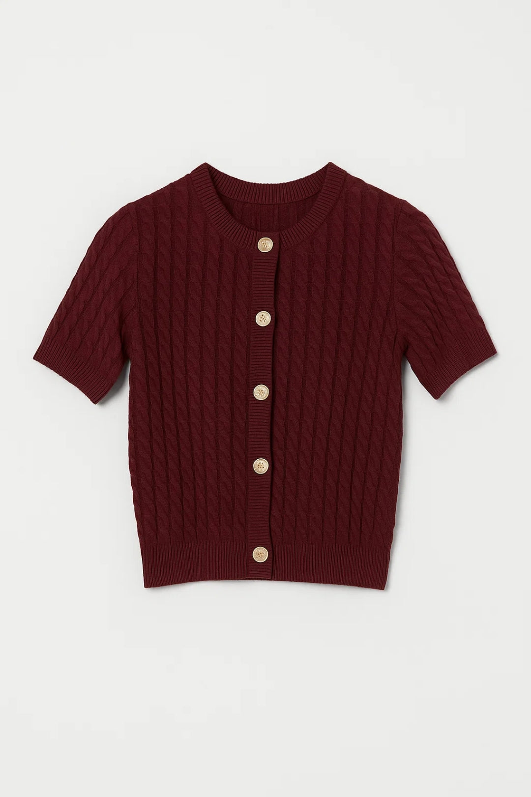 Sommar Cardigan Dam | Tvinnad | Knappar och Kortärmad