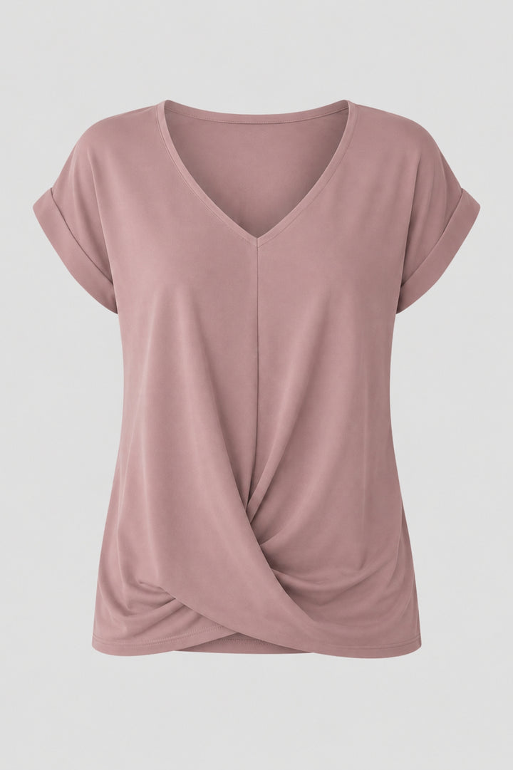 Cleo | Avslappnad T-shirt med sweetheart-urringning