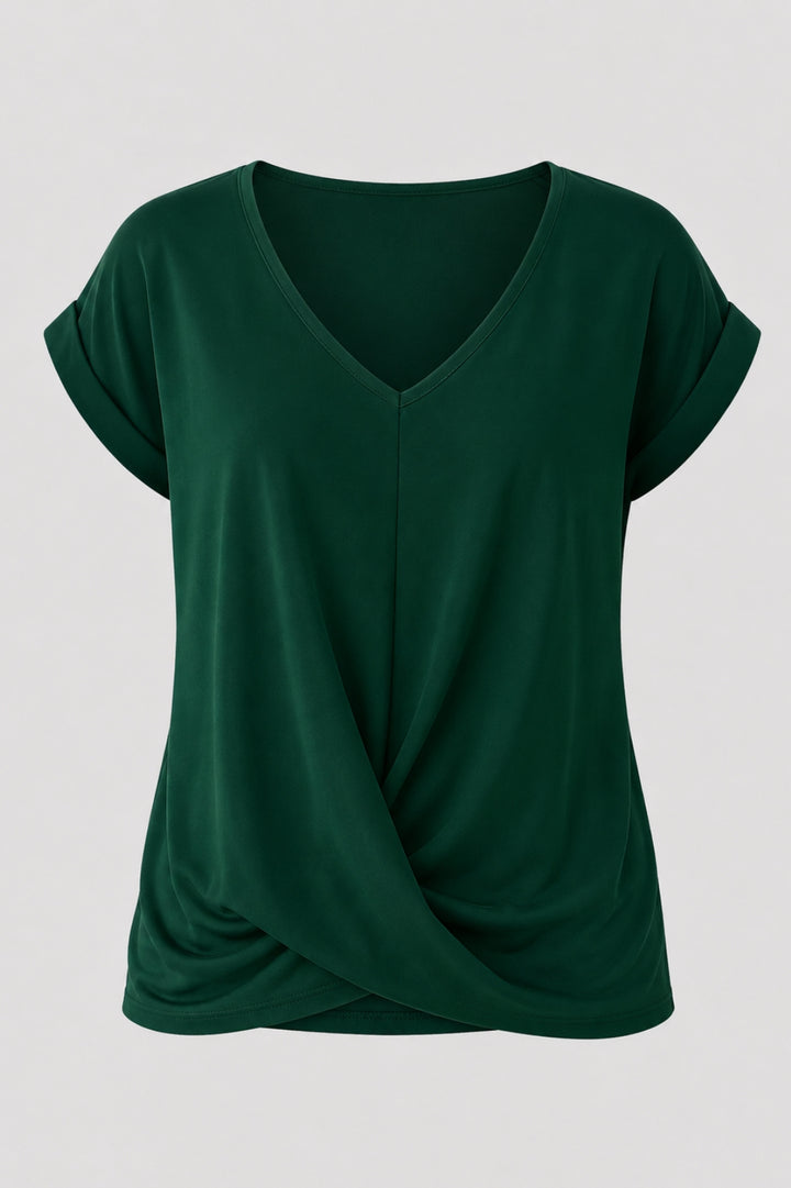 Cleo | Avslappnad T-shirt med sweetheart-urringning