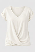 Cleo | Avslappnad T-shirt med sweetheart-urringning