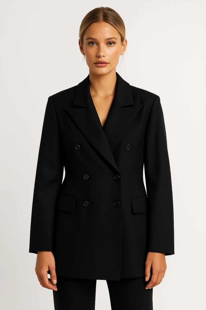 Dam Blazer | Strukturerad Kavaj | Elegant Silhuett för Mellansäsong