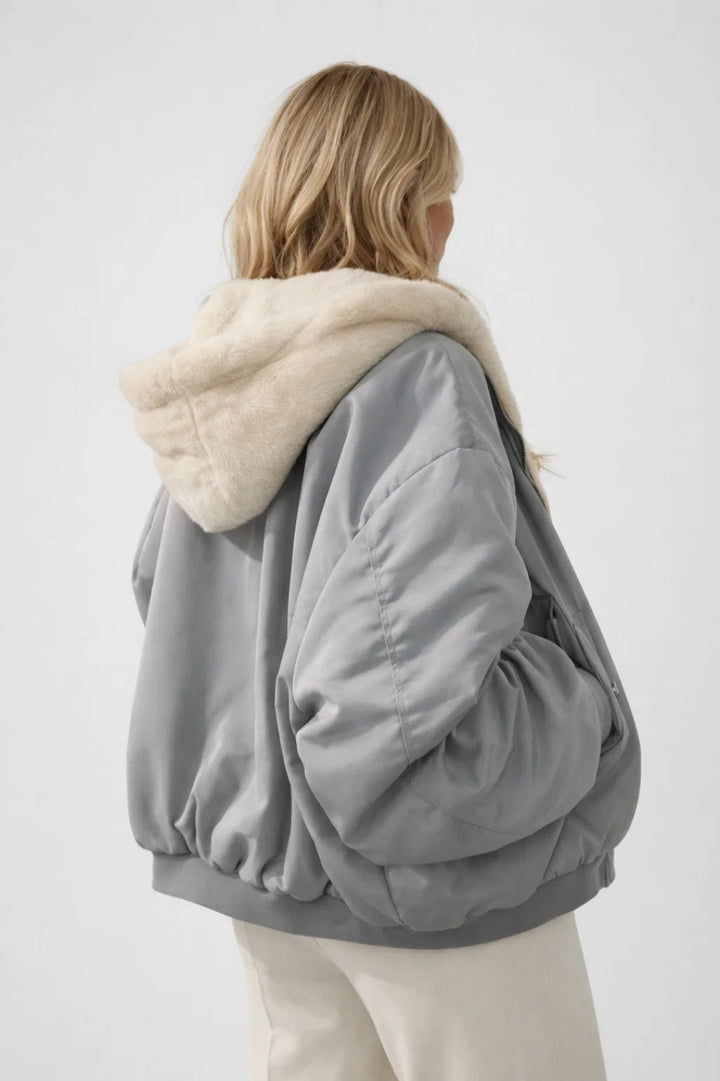 Damblouson | Oversized Teddy Fleece Jacket for Winter