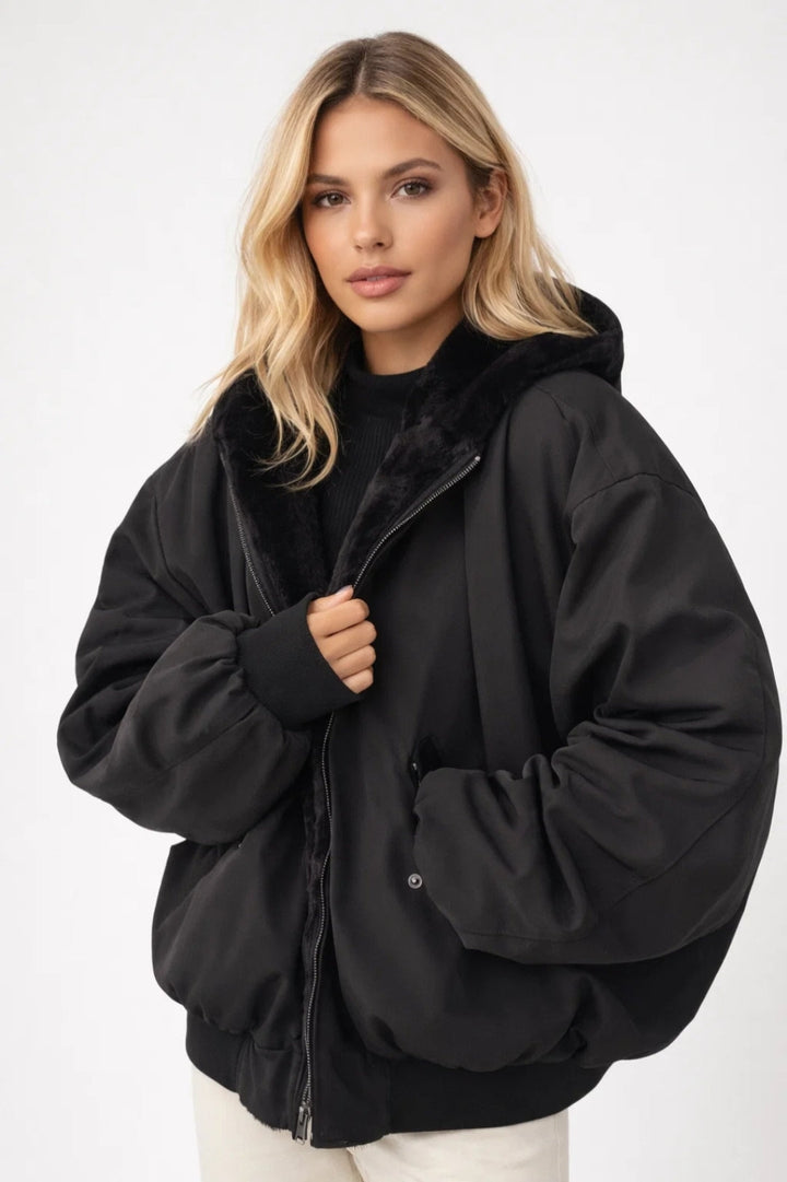 Damblouson | Oversized Teddy Fleece Jacket for Winter