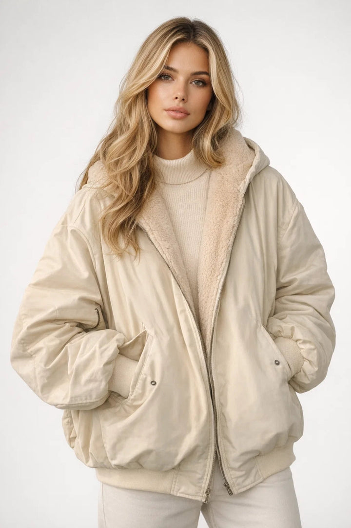 Damblouson | Oversized Teddy Fleece Jacket for Winter