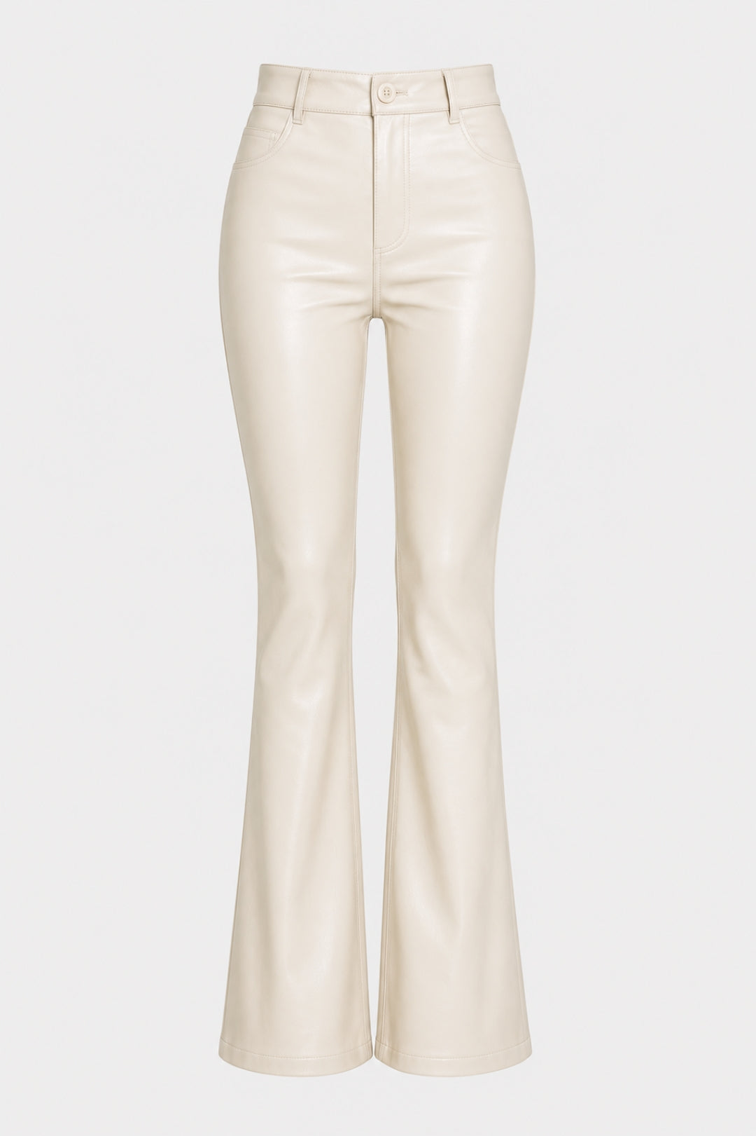 Dambyxor Flare | Hög Midja | Lyxig Skinnlook | Smickrande Passform