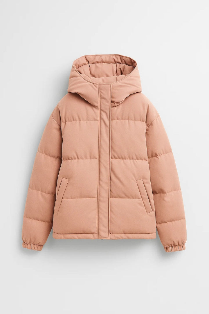 Damjacka | Oversized dunjacka | Med huva | Vinter