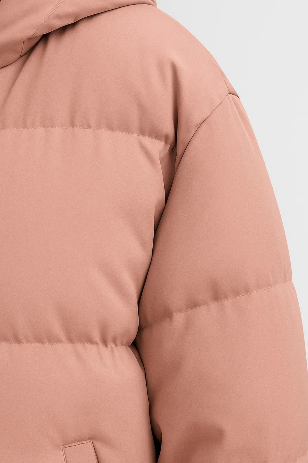 Damjacka | Oversized dunjacka | Med huva | Vinter