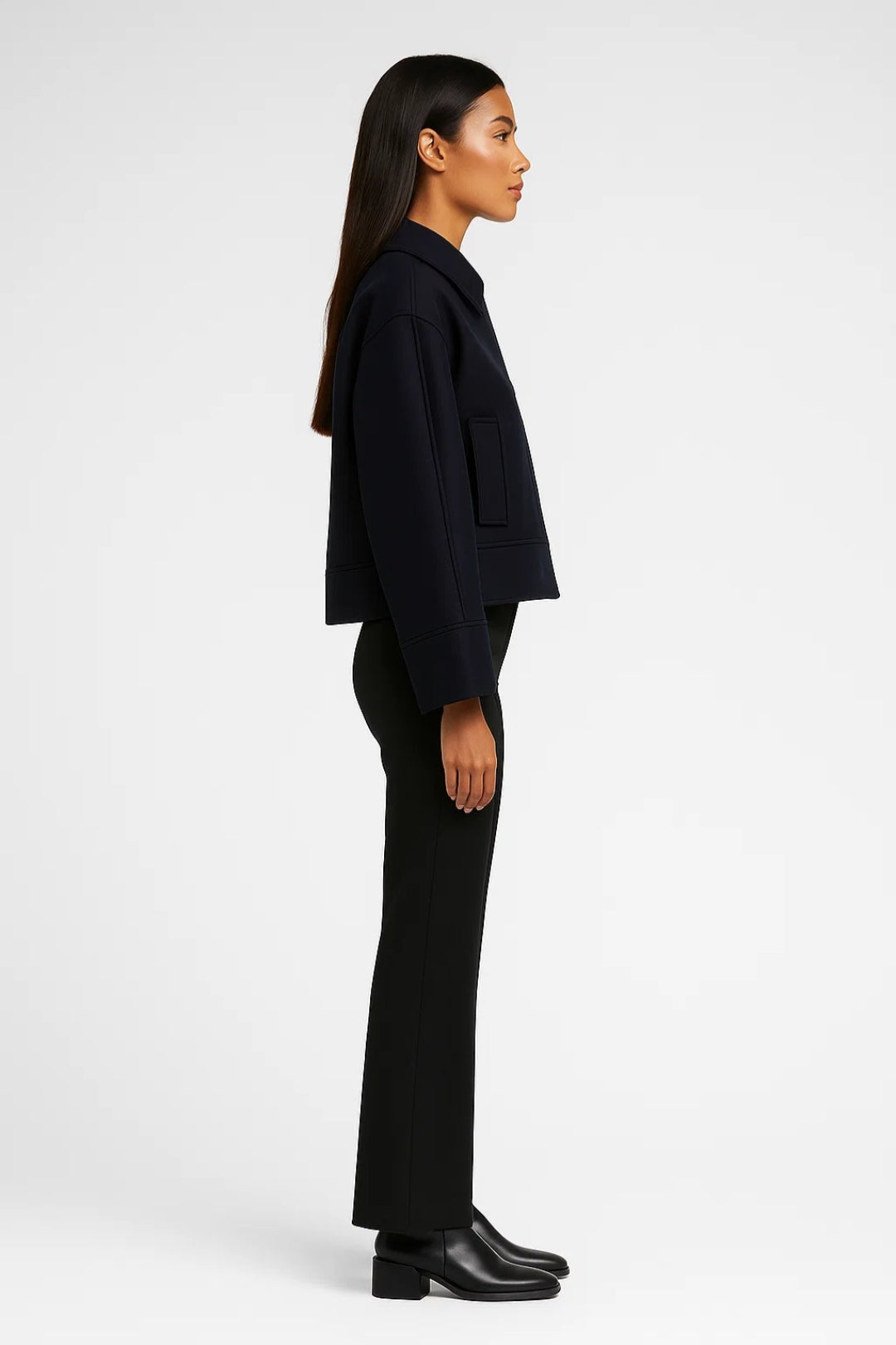Damjacka | oversize | modern silhuett för mellansäsongen