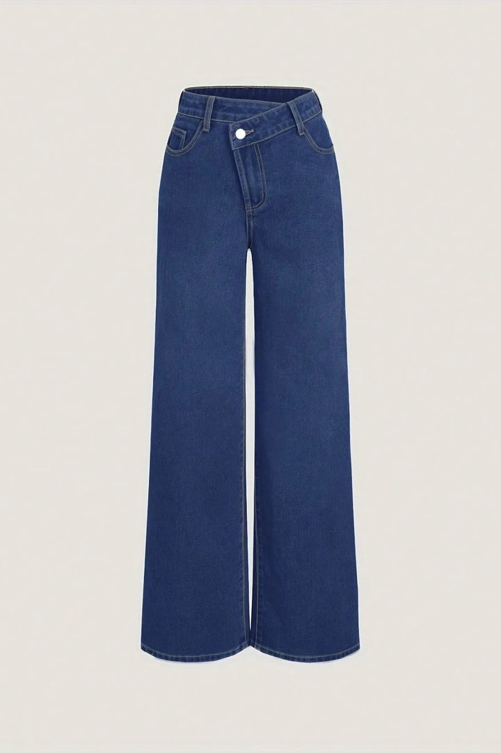 Damjeans | Hög Midja | Rak Passform | Bekväm Denim