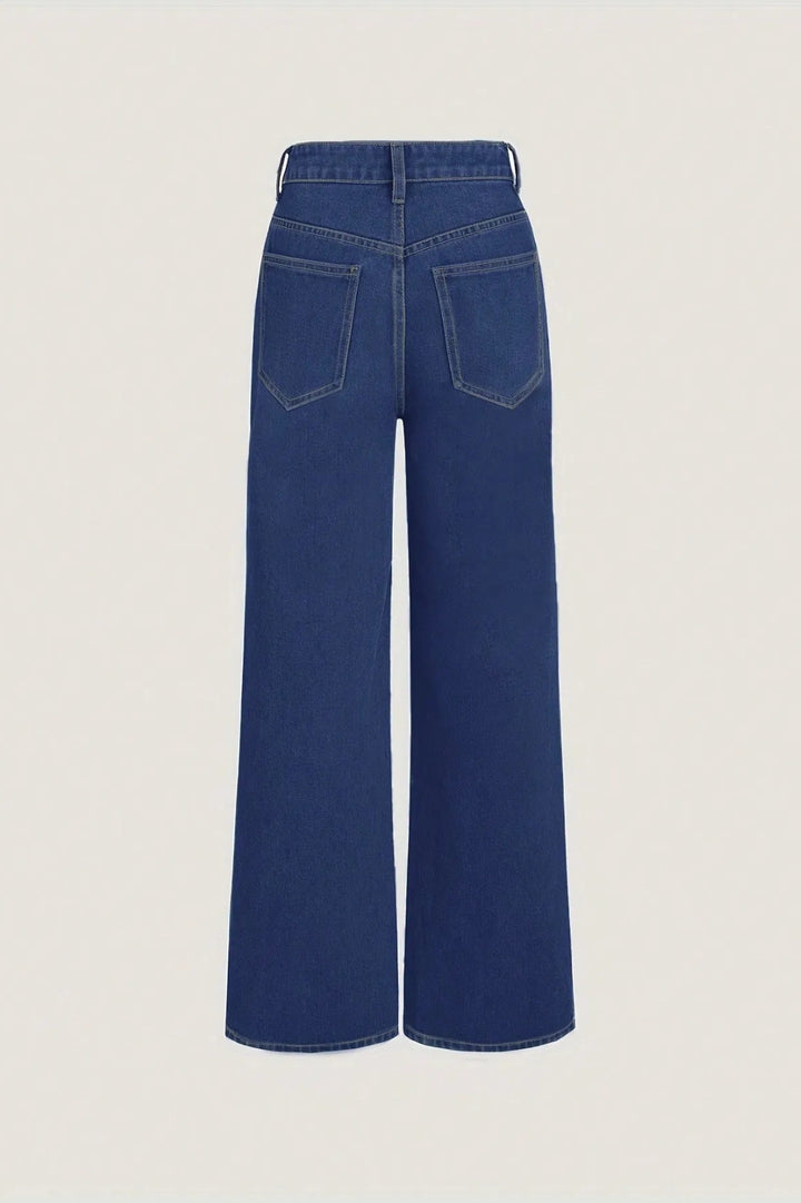 Damjeans | Hög Midja | Rak Passform | Bekväm Denim