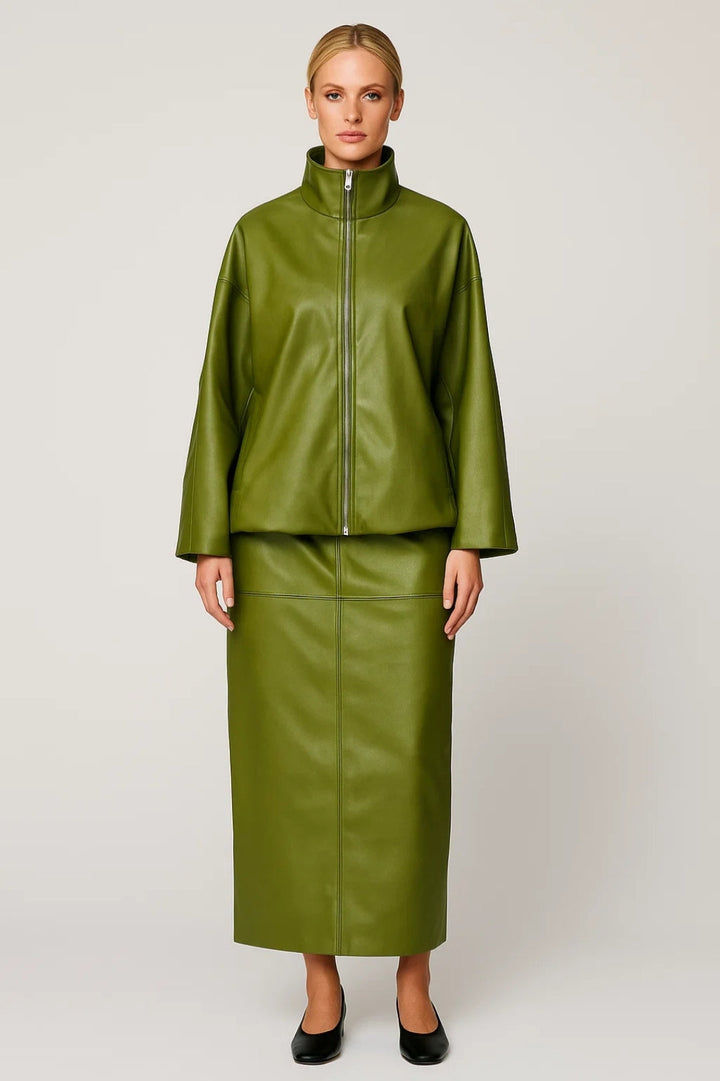 Damkollektion | Modernt | Strukturerat | Matchande outfit med dragkedja för övergångssäsongen