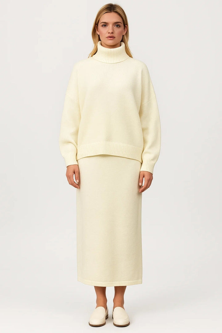 Damkollektion | Oversized polotröja | Flödande silhuett för vintern