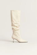 Damstövlar | Slouchy chic-stil | Elegant hög plisserad skaft för vintern