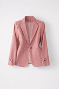 Elegant Blazer Dam | Figursydd Passform & Strukturerad Kavajkrage för Våren