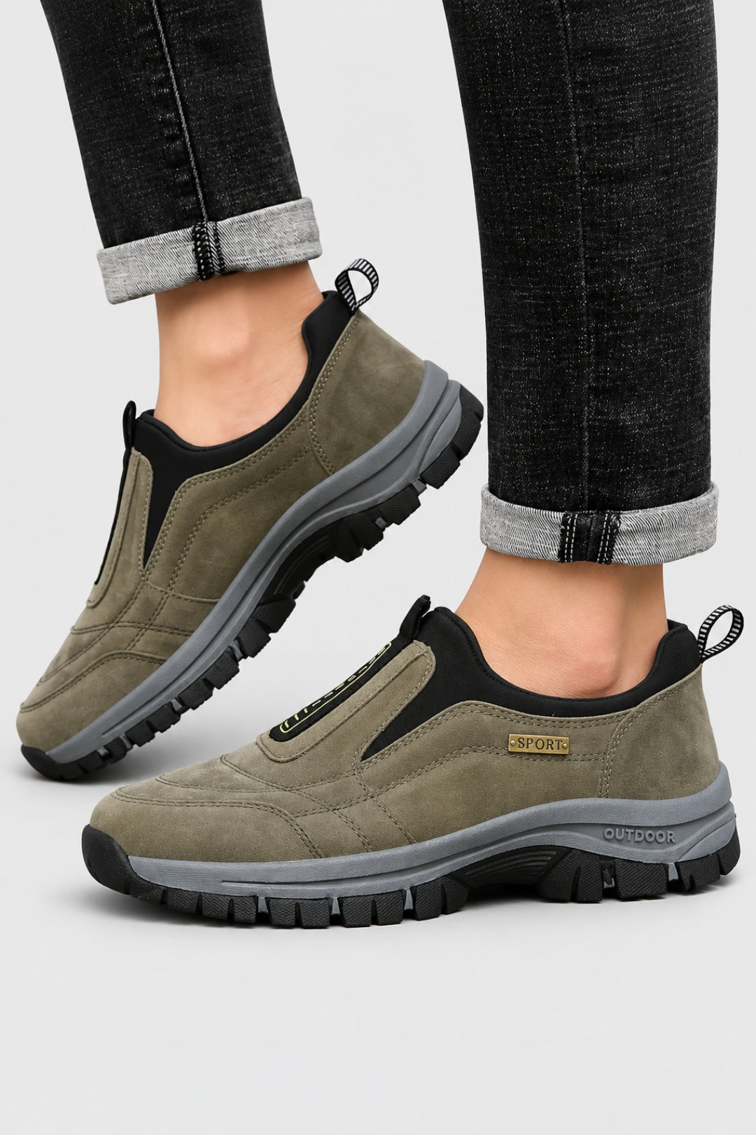 Herren Polstrade Slip-On Vandringsskor