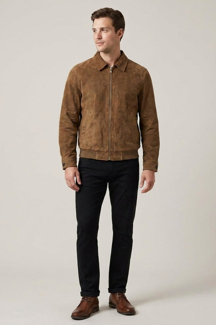 Herren Slim-Fit Bomber-Parka