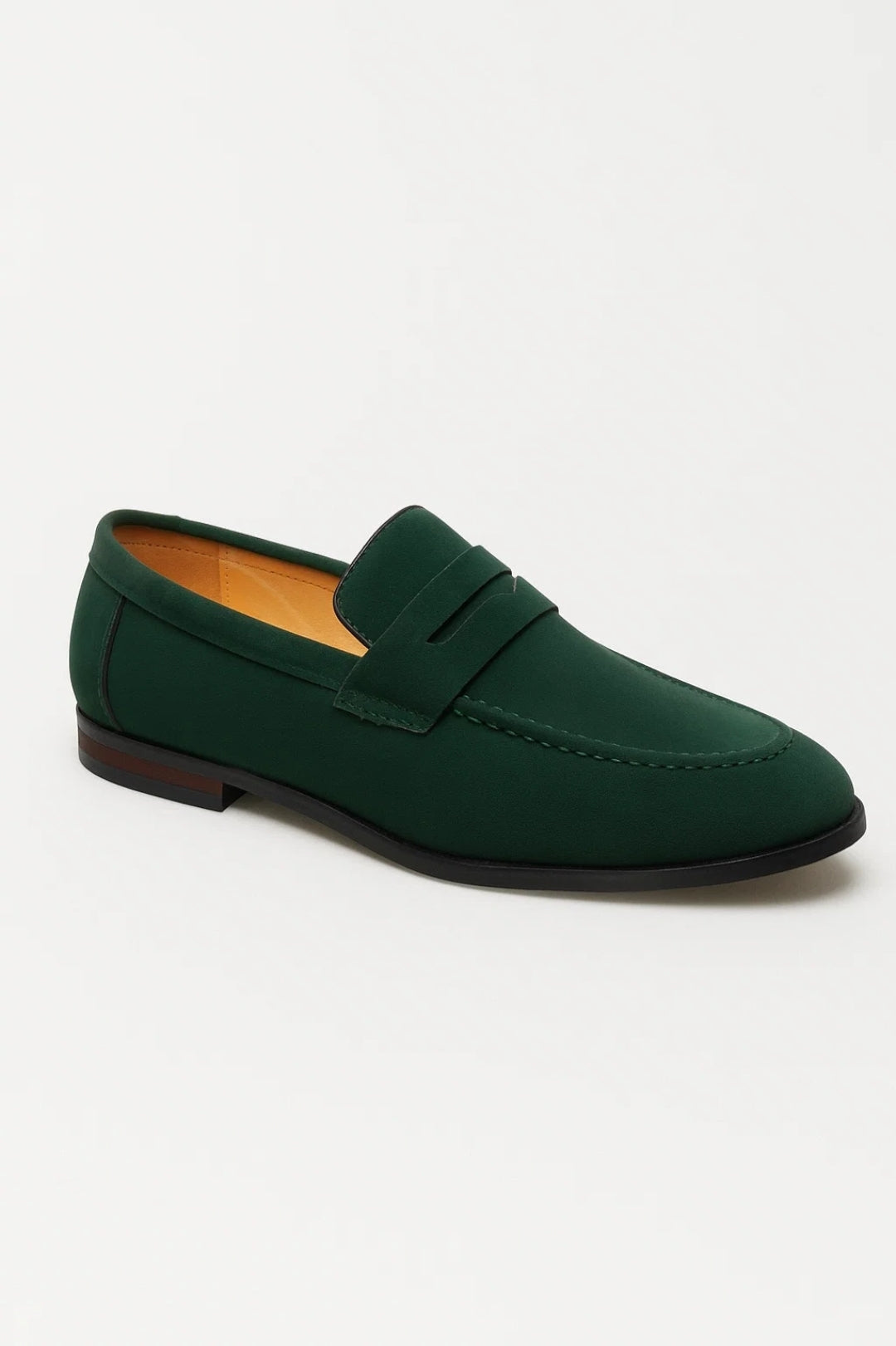 Herrmockasiner - Penny Loafer Kontrastfärgad sula utan snören | Chic