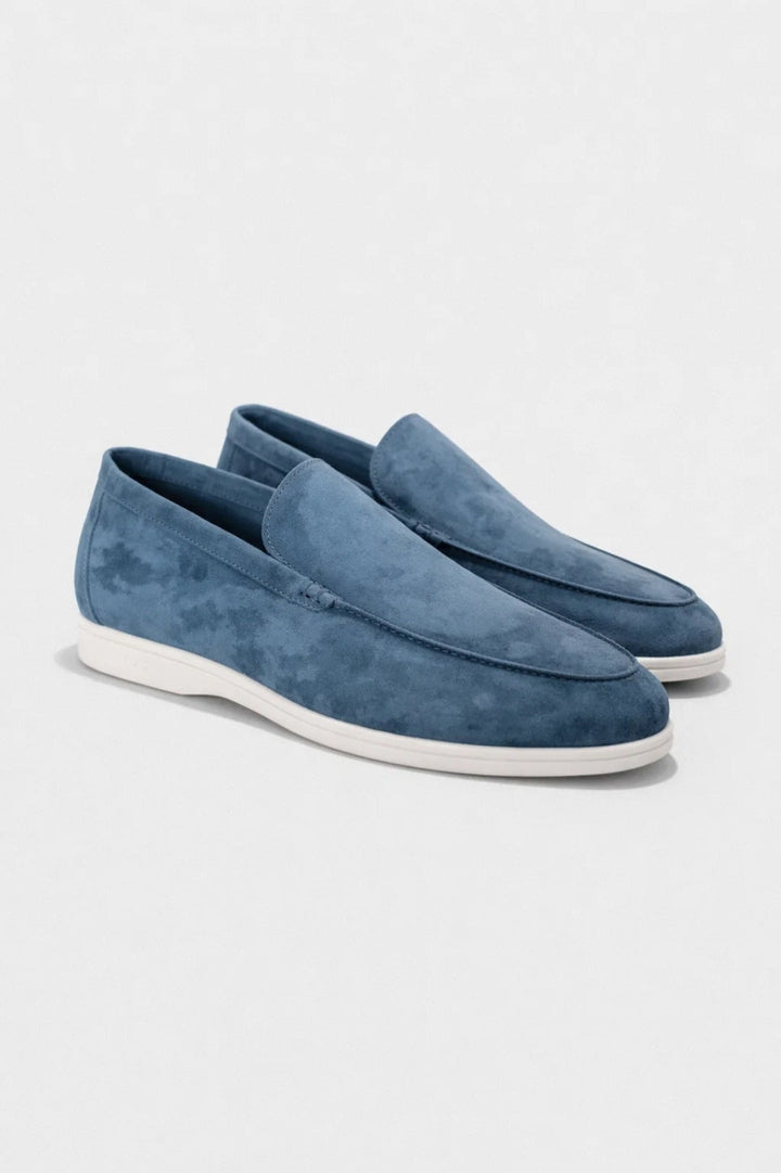 Herrmockasiner - Slip-On Vit sula Foder | Komfort
