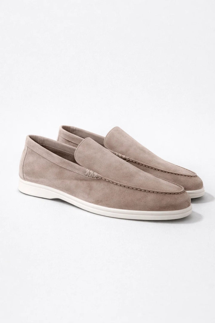 Herrmockasiner - Slip-On Vit sula Foder | Komfort