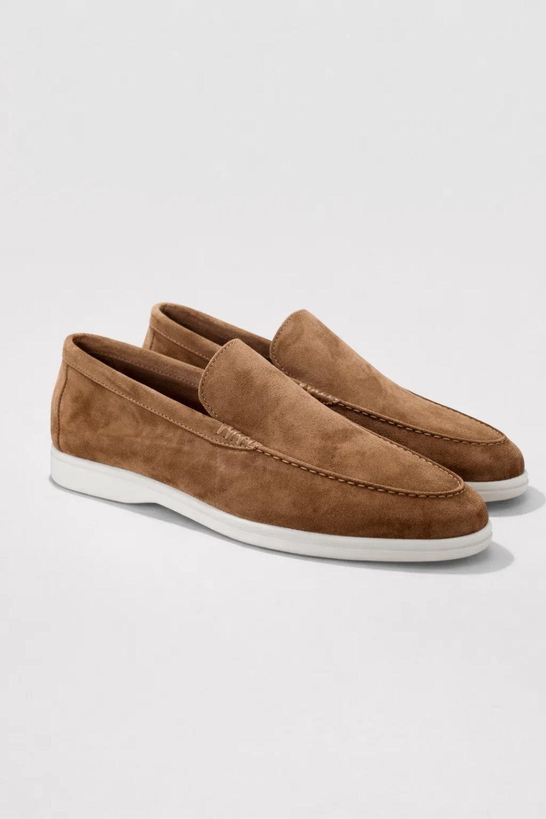 Herrmockasiner - Slip-On Vit sula Foder | Komfort
