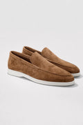Herrmockasiner - Slip-On Vit sula Foder | Komfort