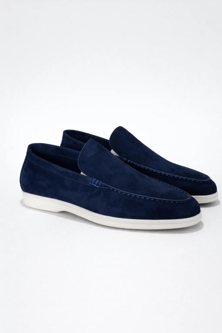 Herrmockasiner - Slip-On Vit sula Foder | Komfort