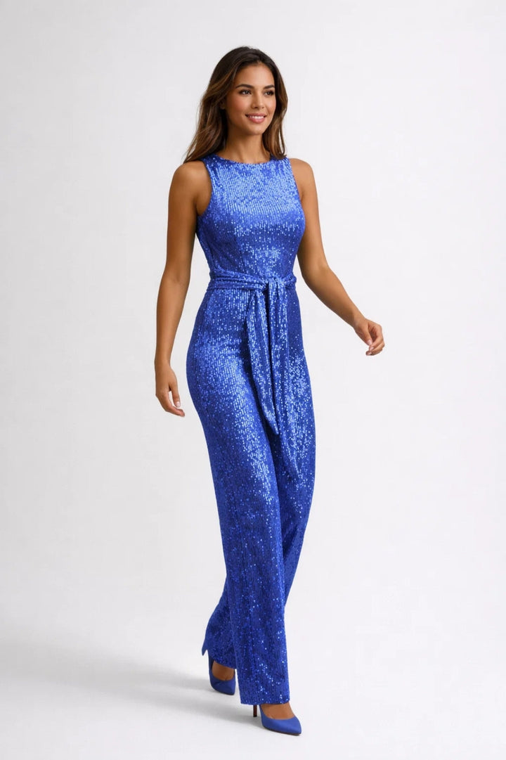 Jumpsuit för kvinnor | Byxor med vida ben &amp; chic outfit | Bälte med knytband för vintern