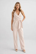 Jumpsuit för kvinnor | Elegant & flödande | Bältad midja för sommaren