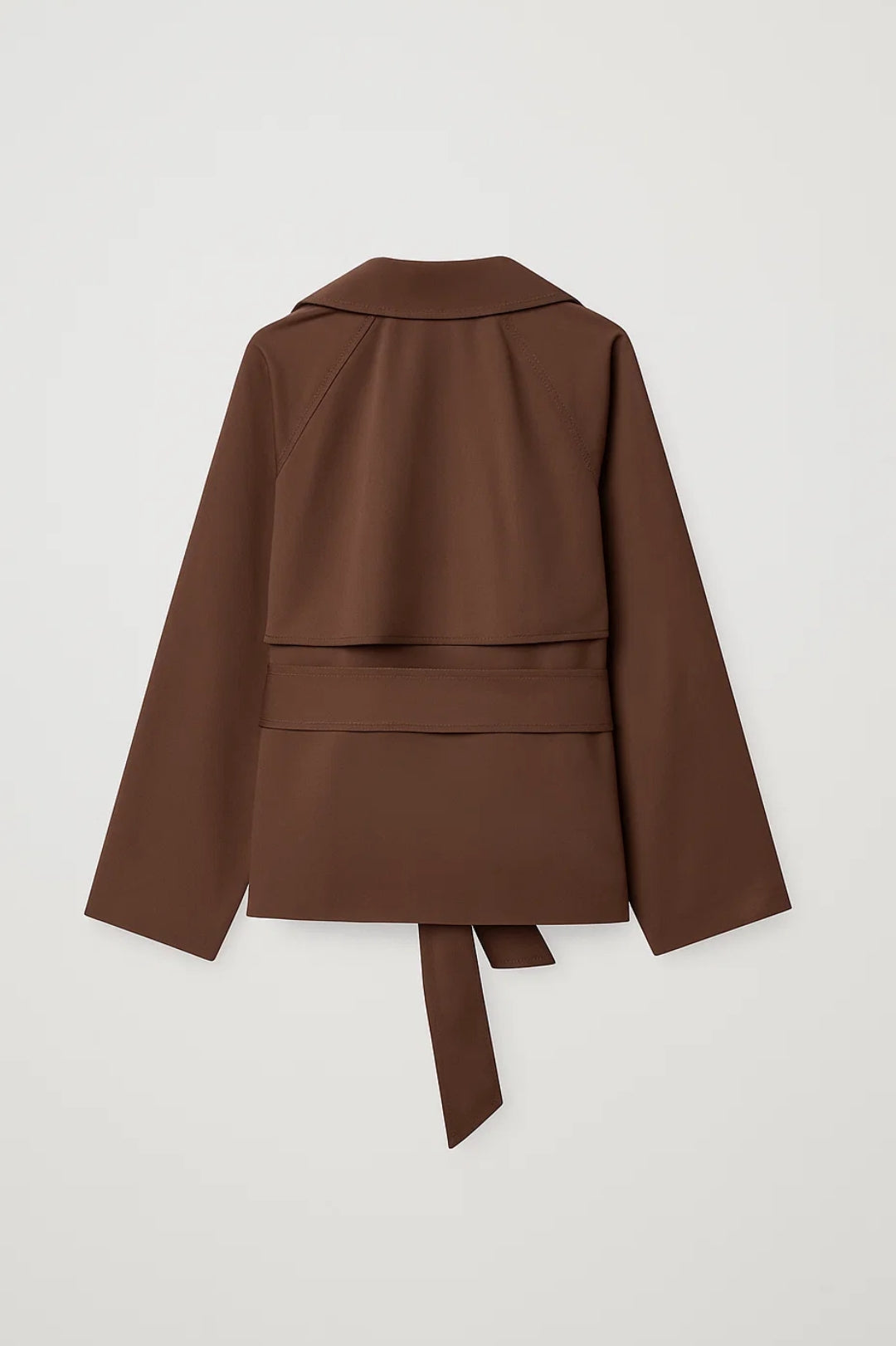 Kort damjacka | Överdragmodell med bälte | Tidlös höststil