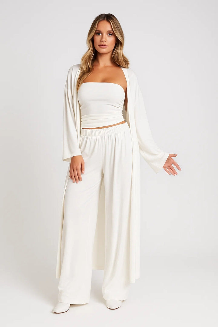 Loungewear-set för kvinnor | Relaxfit i tre delar | Bekvämt och elegant