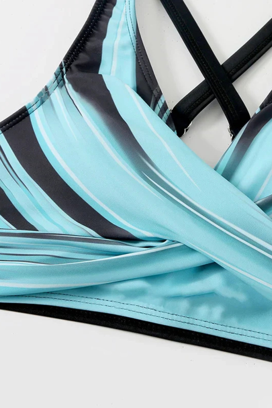Margaux – Dambikini, elegant badkläder med hög midja och topp, färgblock