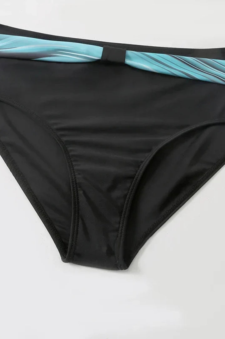 Margaux – Dambikini, elegant badkläder med hög midja och topp, färgblock