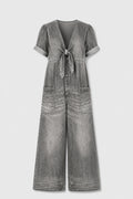 Maya | V-hals Kortärmad Jumpsuit