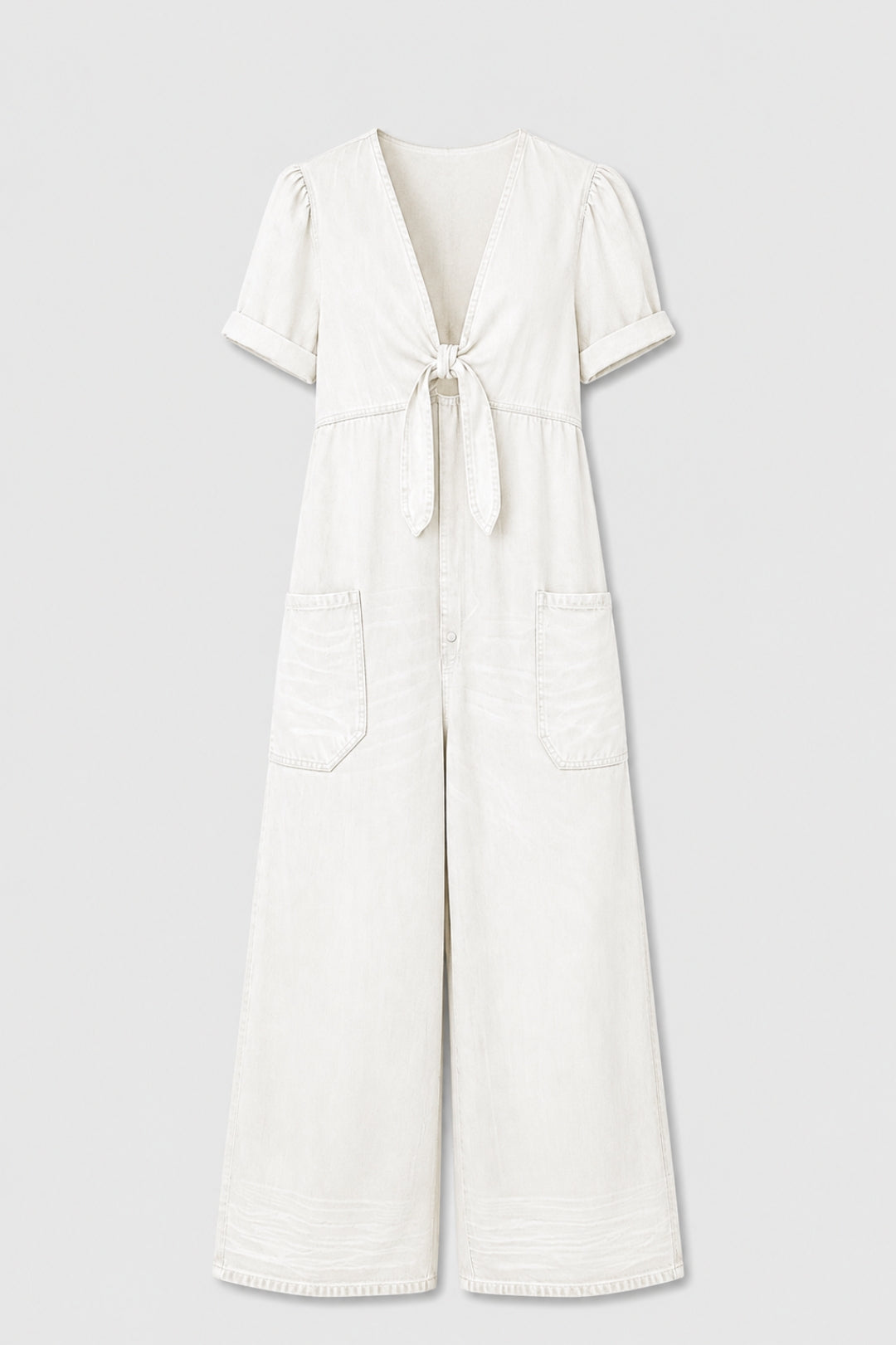 Maya | V-hals Kortärmad Jumpsuit