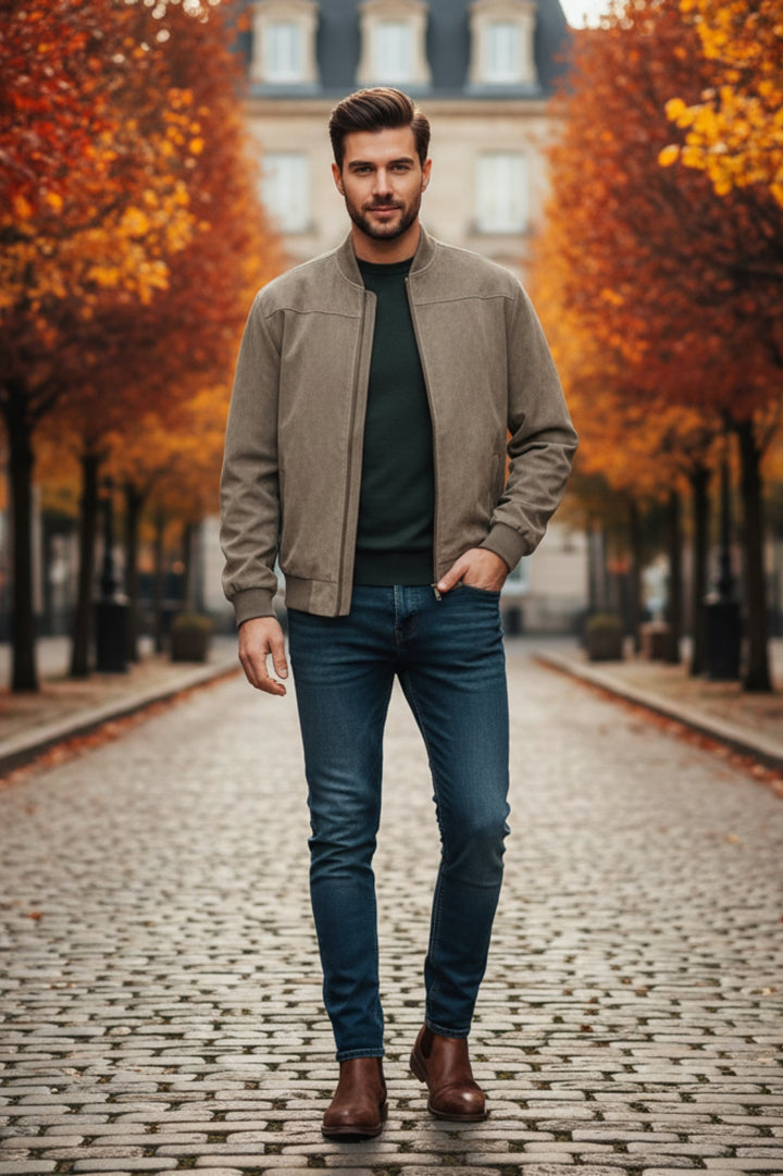 Modern Bomberkragen-Parka