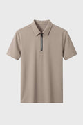 Polo Herr - Demi-Zip Ribbad | Avslappnad Affär