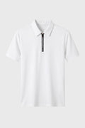 Polo Herr - Demi-Zip Ribbad | Avslappnad Affär