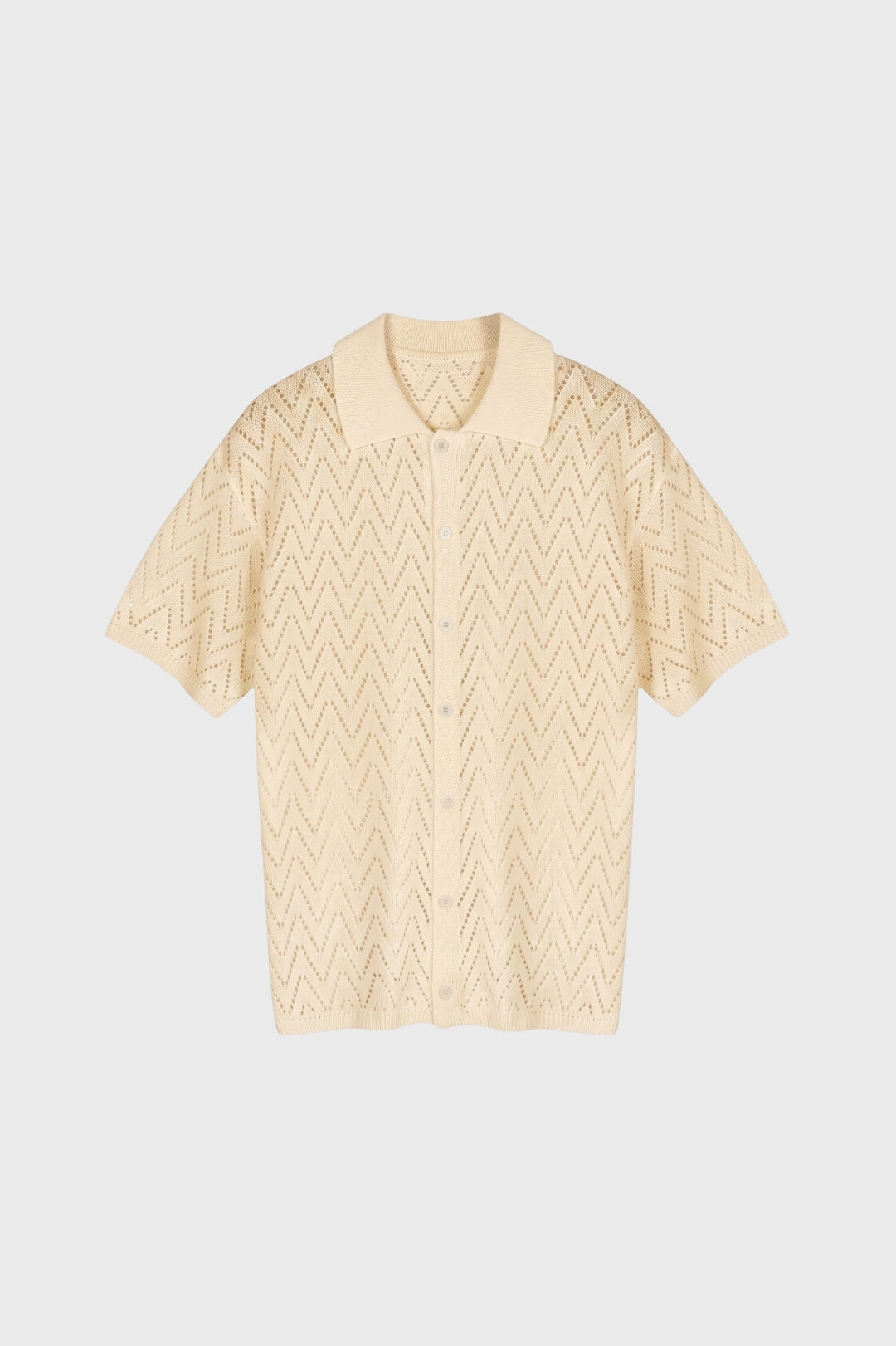 Polo Herr - Genombruten Mönster Geometrisk Klassisk Krage | Chic