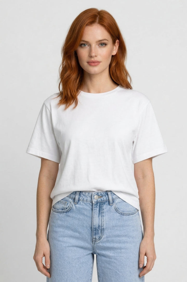 T-shirt för kvinnor - Rund hals Oversize | Casual Basique