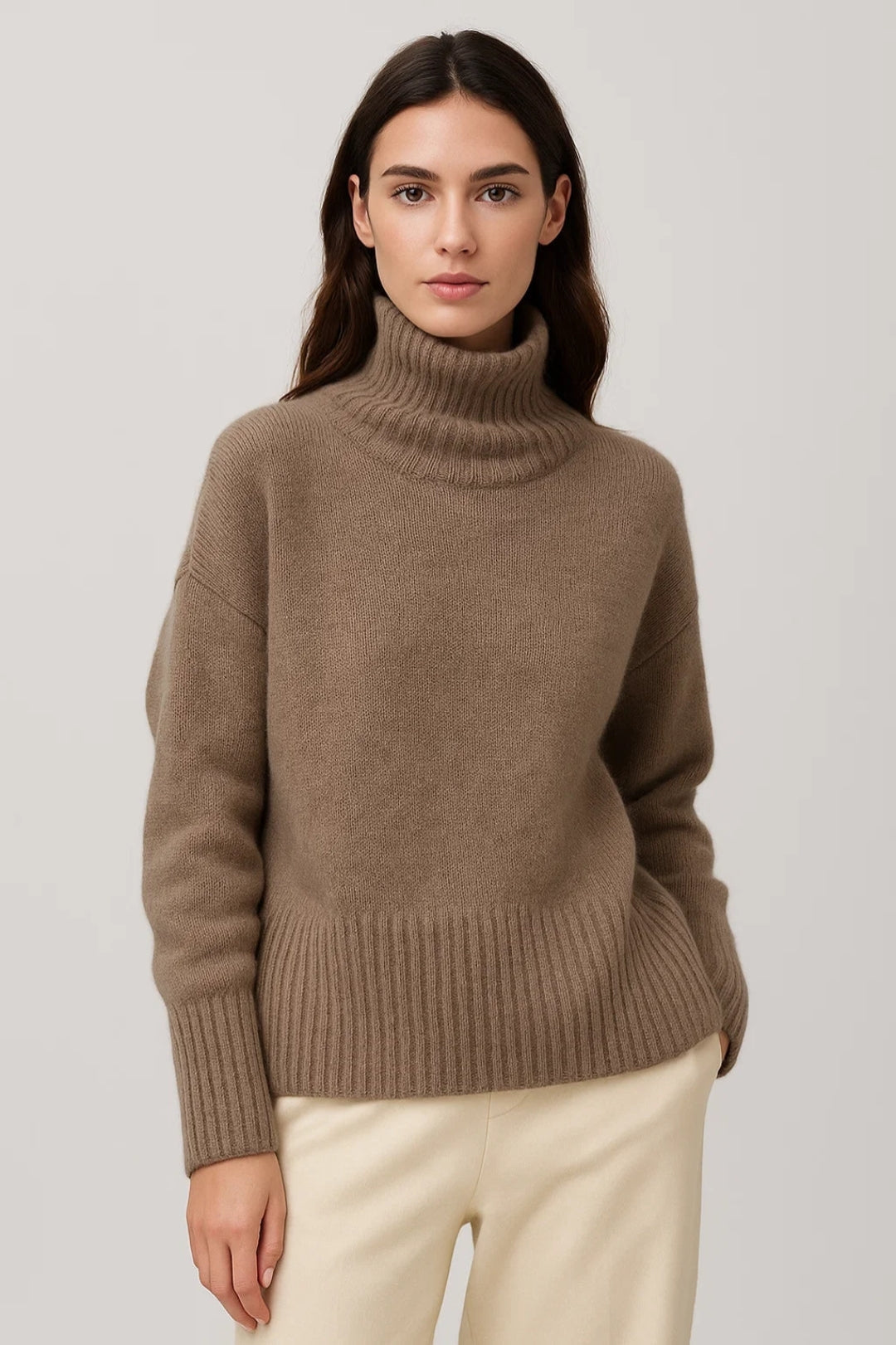 Turtleneck-tröja för kvinnor | Elegant vintertröja | Mjuk och bekväm