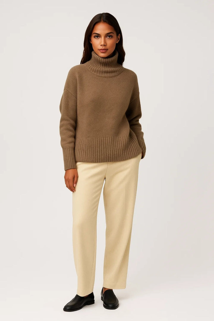 Turtleneck-tröja för kvinnor | Elegant vintertröja | Mjuk och bekväm