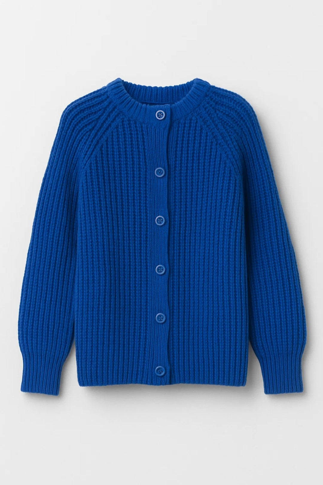 Vintercardigan för Damer | Tjock Stickning | Rakt Knäppt Design